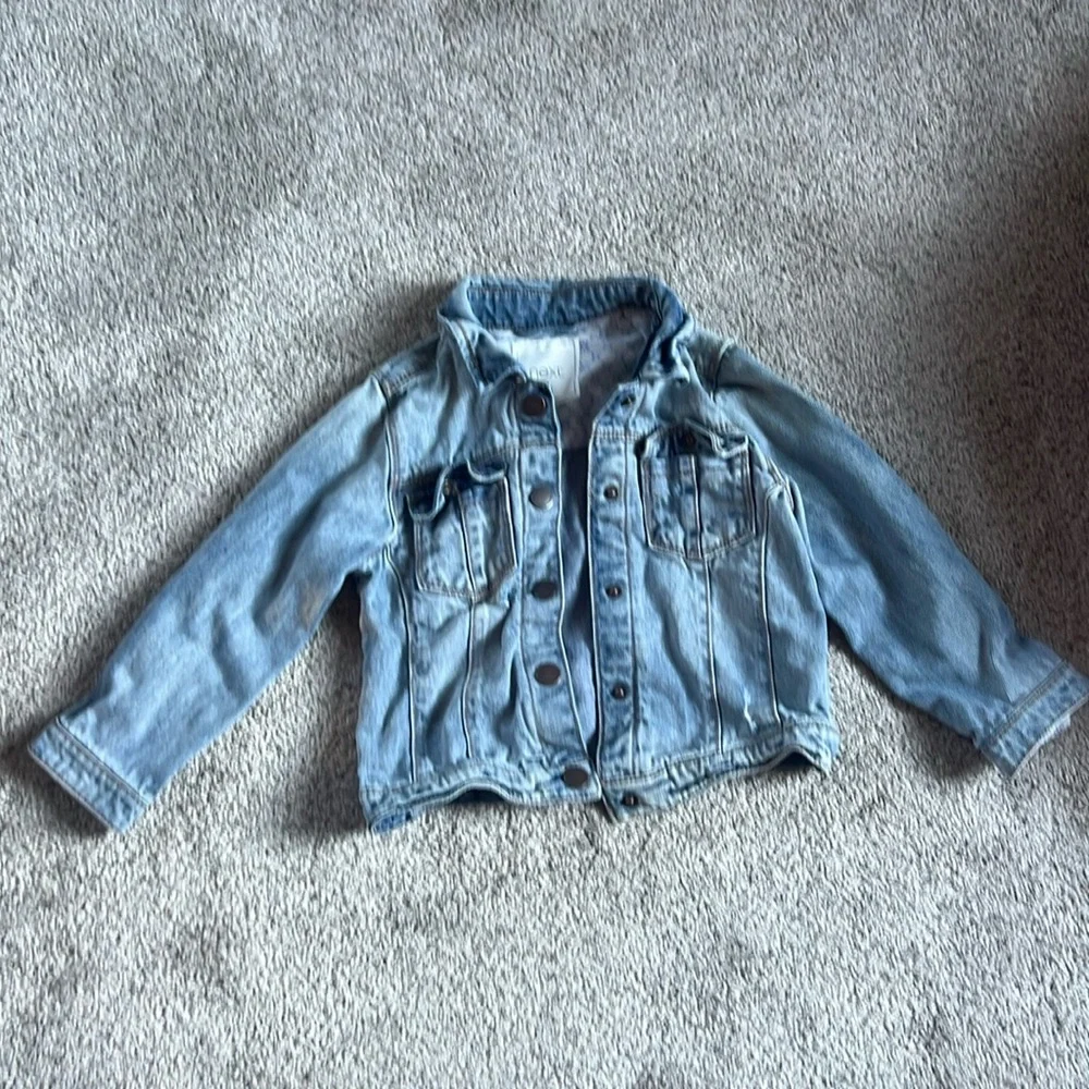 Girls “Distressed” Jean Jacket